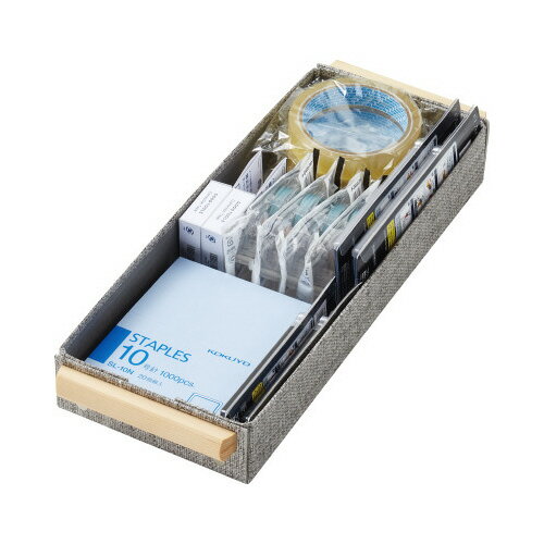 ●寸法／トレー外寸法：幅147×奥行410×高さ55mm、トレー内寸法：幅140×奥行360×高さ52mm●材質／トレー：紙布貼り（芯材：古紙パルプ配合）引き手：ヒノキ間伐材、フォーム材：発泡ポリエチレンk2023-2337