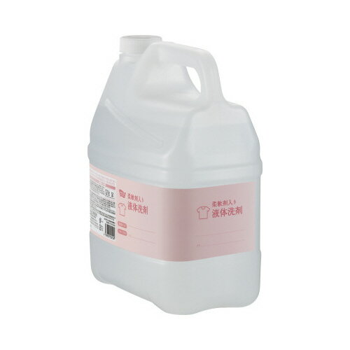 パ）管理しやすい業務用液体洗剤 柔軟剤入り 4L×27020-3936【カウネット】