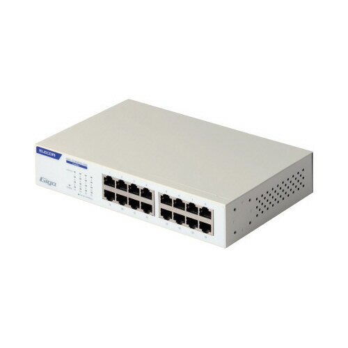 スイッチングハブ メタル筐体 16ポートEHC-G16MN2-HW【エレコム】 スイッチングハブ メタル筐体 16ポートEHC-G16MN2-HW【エレコム】