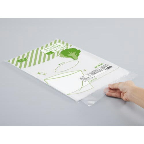 取り出し口が選べる　キッチンポリ袋　Lサイズ　100枚入3737-9490【カウネット】