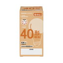 メモ欄付管理しやすいLED電球 電球形 E26 40W形 全方向タイプ 電球色7020-4292【カウネット】