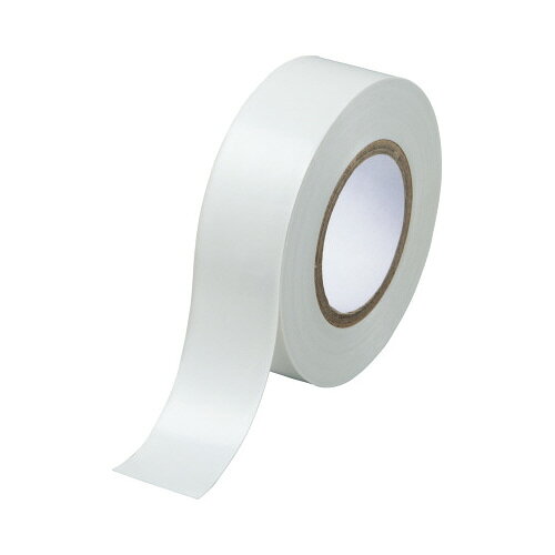 包裝帶 - パ）ビニールテープ　白　19mm×10m　30巻7372-6685【カウネット】