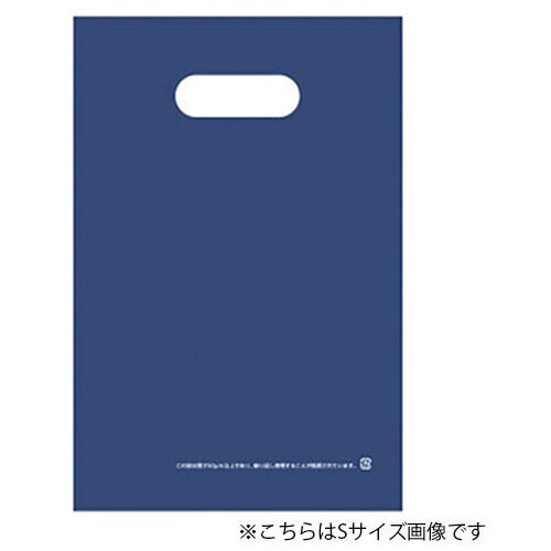 幅広い用途に対応可能な手提げ袋です。●入数：50枚●外寸：250×380mm●厚さ：0.05mm●色：ネイビー●種別：M●材質：LDPE●1パック50枚入りJ162103