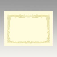 【ゆうパケット対応可】 OA賞状用紙 クリーム賞状用紙 B5判縦書用 10枚10-1057【ササガワ】