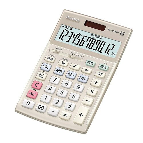 電卓JS-20WKA-GD-N【カシオ】