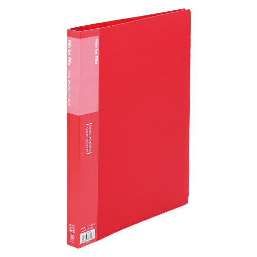 リングバインダーA4　レッドRB-A4-R【ビュートン】