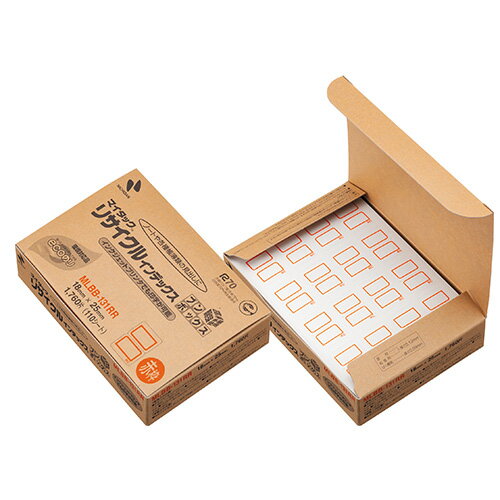 ●1P入数（片）：110シート（1760片）●ラベルサイズ：縦18×横25mm●材質：ラベル＝古紙70％使用，はく離紙＝ノンポリラミ紙，粘着剤＝離解性粘着剤●白色度：70％o43347