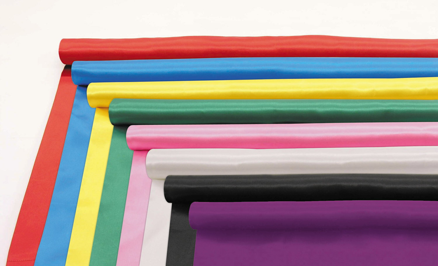 サテン布地 青 2m切売