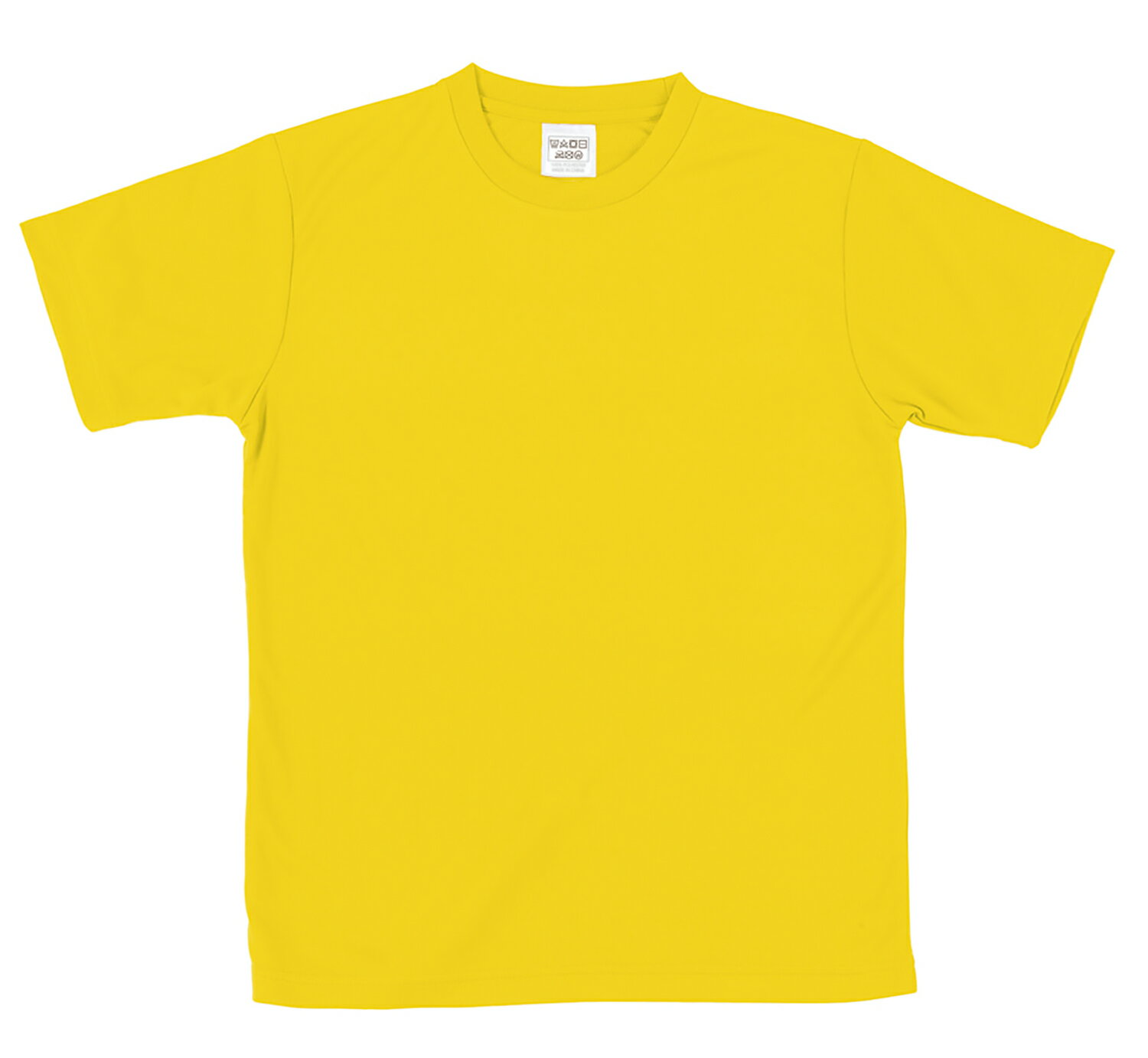 ATドライTシャツ S イエロー 150gポリ100%