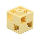 【ゆうパケット対応可】Artecブロック・知育玩具 基本四角 24P 薄黄