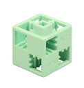 【ゆうパケット対応可】Artecブロック・知育玩具 基本四角 24P 薄緑