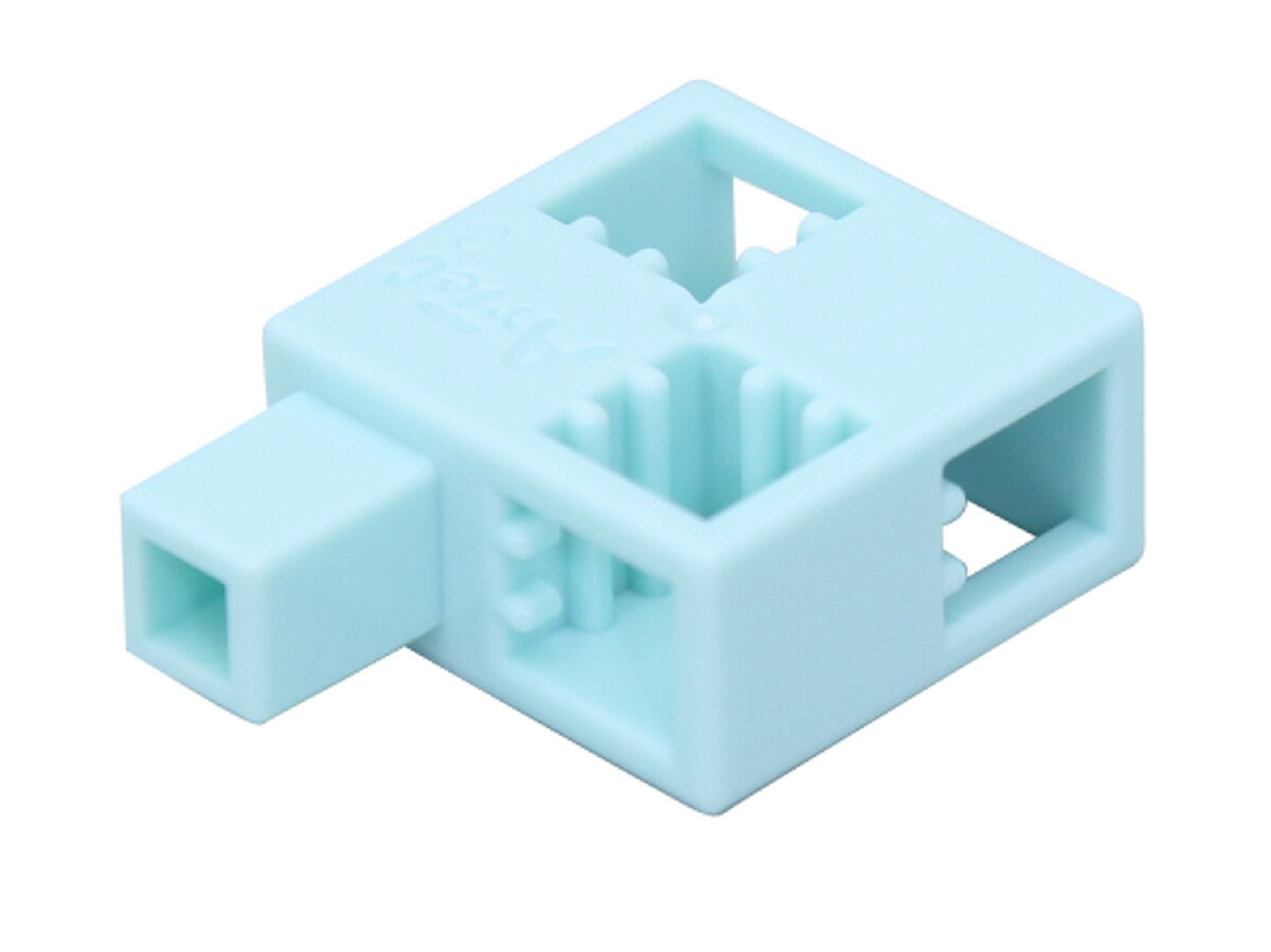 【ゆうパケット対応可】Artecブロック・知育玩具 ハーフC 薄水8pcsセット