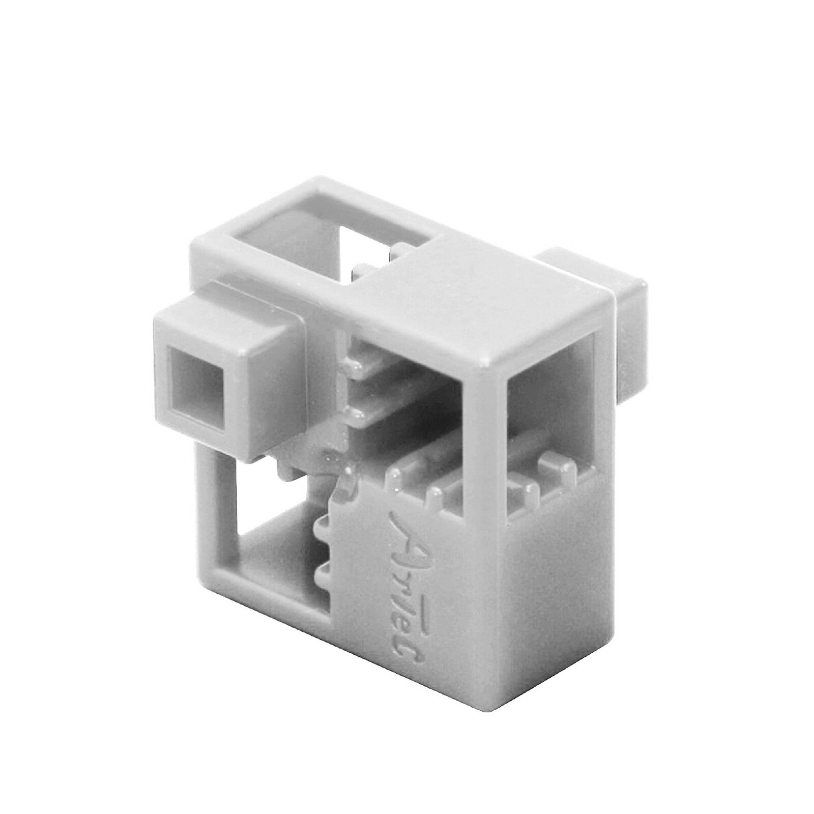 【ゆうパケット対応可】Artecブロック・知育玩具 ハーフA 8P 薄グレー