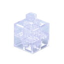 【ゆうパケット対応可】Artecブロック・知育玩具基本四角24Pクリア