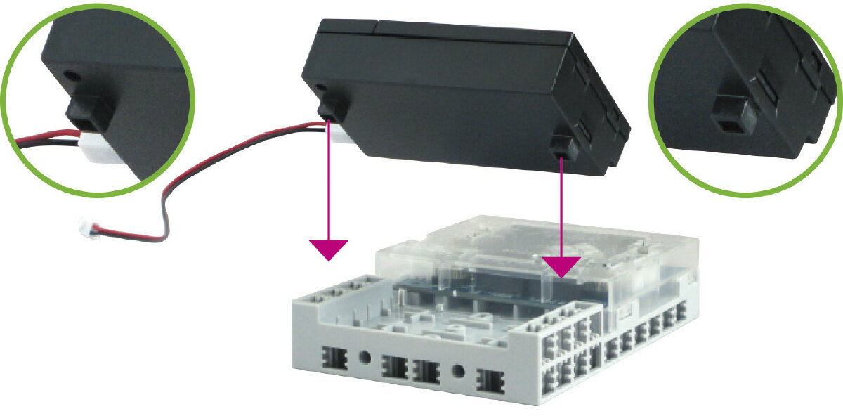 【ゆうパケット対応可】ブロック用電池ボックスコード付(単3電池3本)