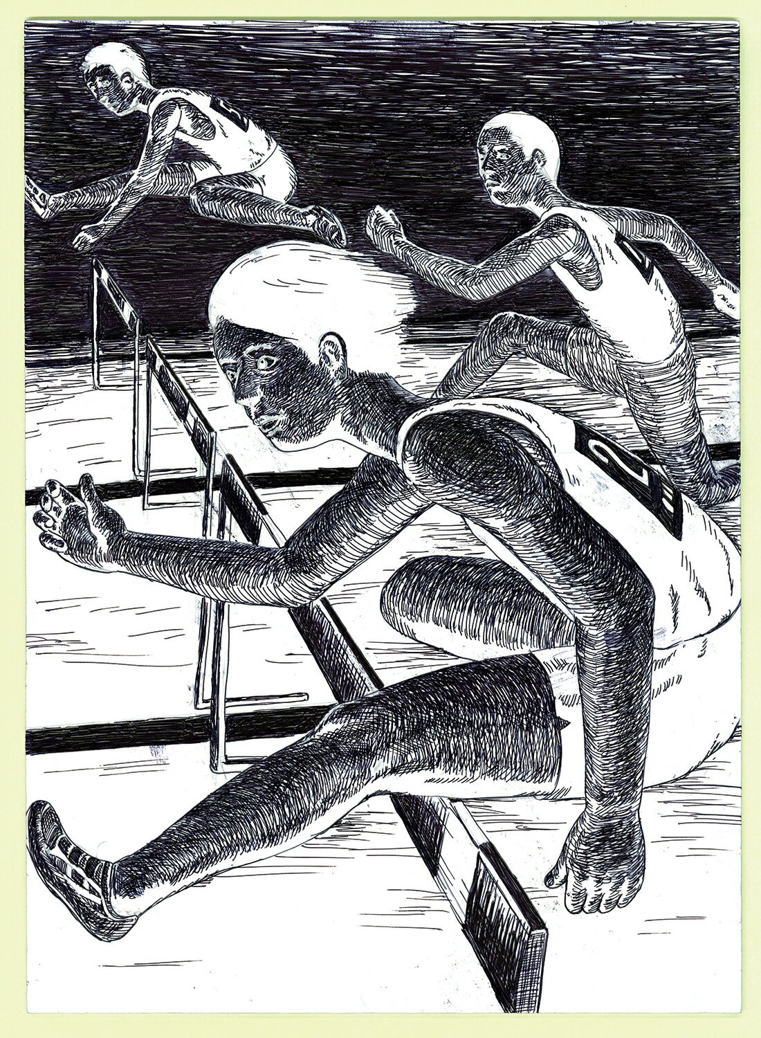 ボールペン版画 8切