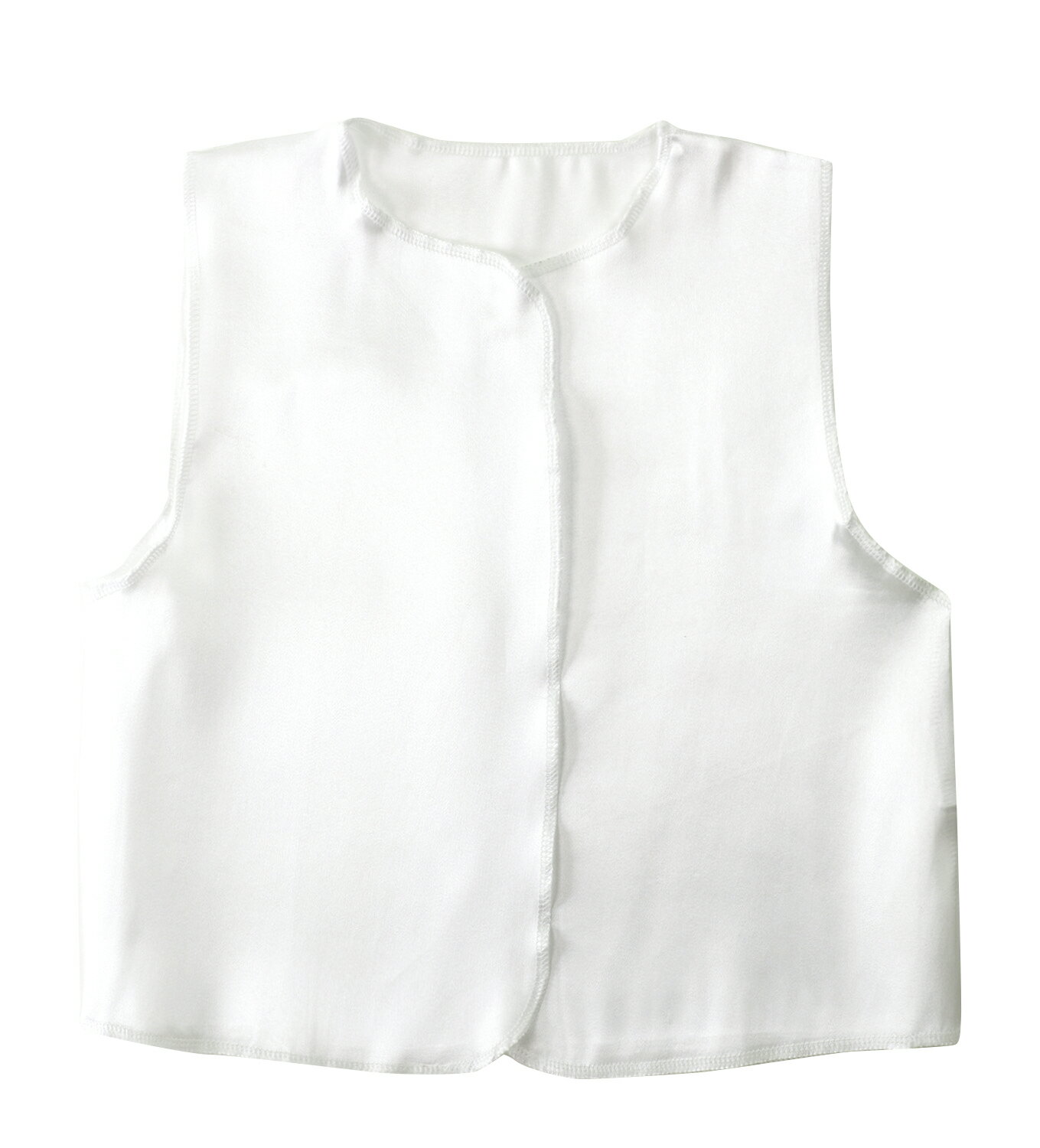 【ゆうパケット対応可】 ソフトサテンベスト J 白【アーテック】