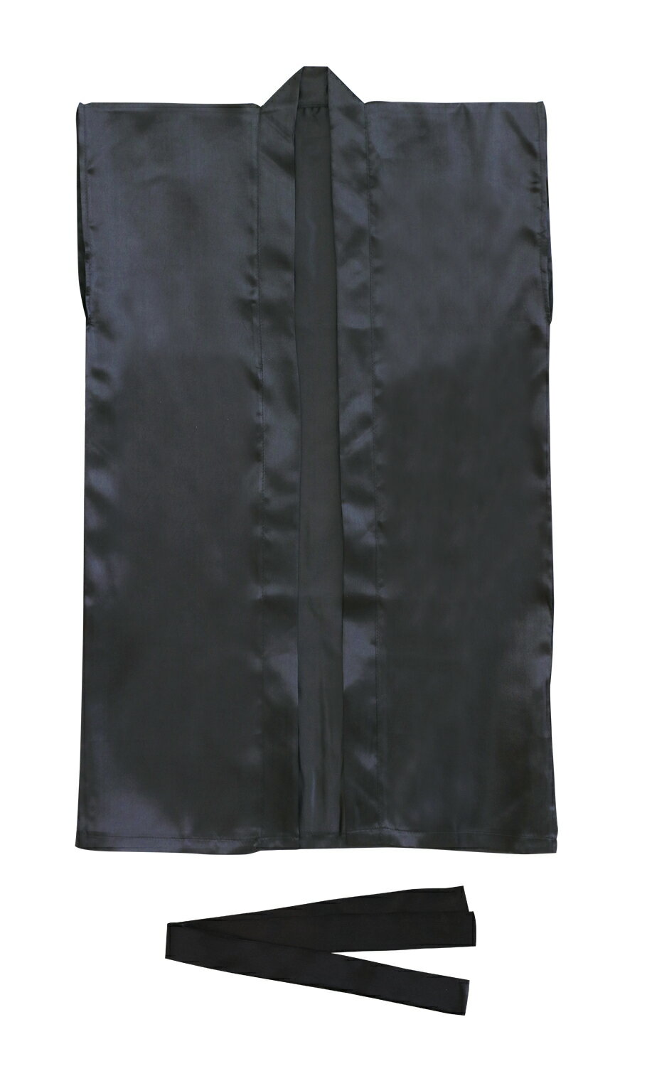 やわらかで通気性の良いサテン生地を使用したロングハッピです。サテン製なので、光沢のあるきれいな色のハッピです。応援や演舞などに最適です。商品サイズ／ハッピ：570×900mm、ハチマキ：1400×45mm1個重量／g材質／ポリエステルセット...