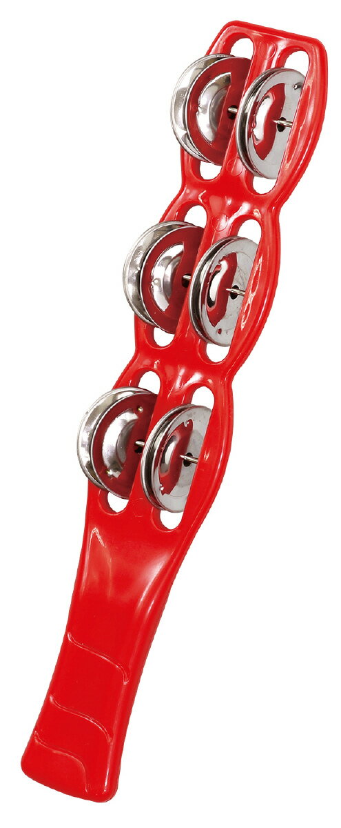 スティックタイプで持ちやすいタンバリン商品サイズ／約260×47×36mm1個重量／92g材質／PP,鉄セット内容／1個梱包形態／