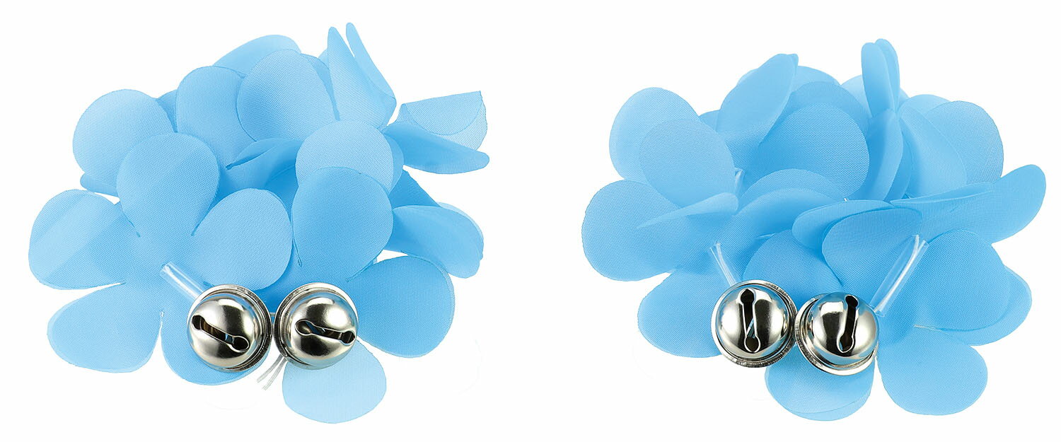 見た目も音も華やかな鈴付きのうでわ！商品サイズ／約φ100×高さ65mm1個重量／18g材質／ポリエステルセット内容／本体（2個組）×11個梱包形態／袋入り