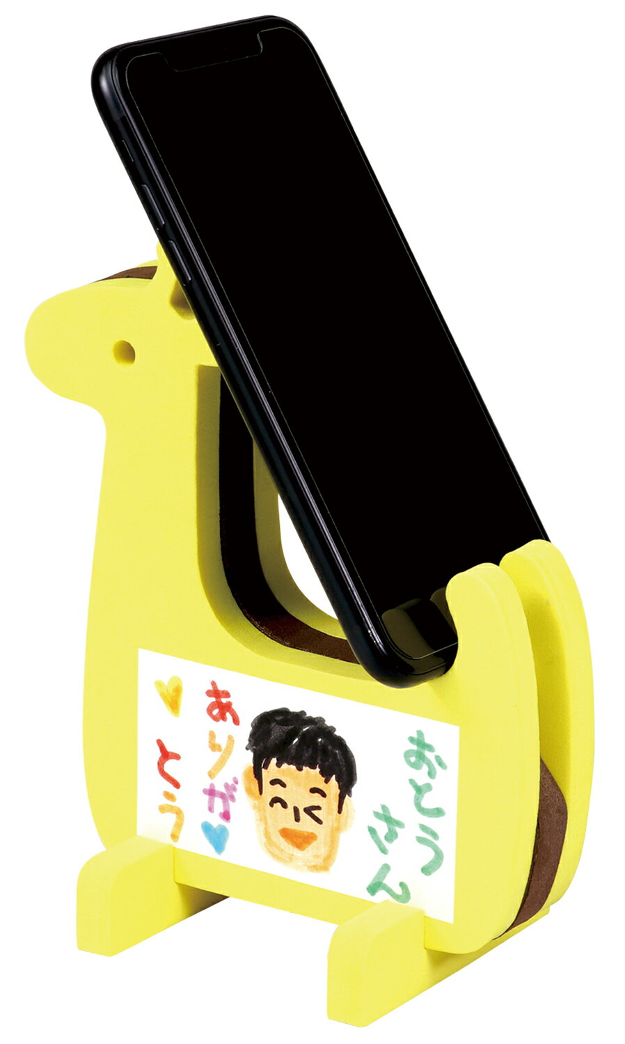 携帯も眼鏡も置けるスタンド！商品サイズ／130×80×160mm(組立時)1個重量／g材質／EVA,紙セット内容／1個梱包形態／