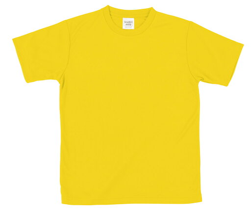 ATドライTシャツ 150cm イエロー 150gポリ100%【アーテック】 ATドライTシャツ 150cm イエロー 150gポリ100%【アーテック】