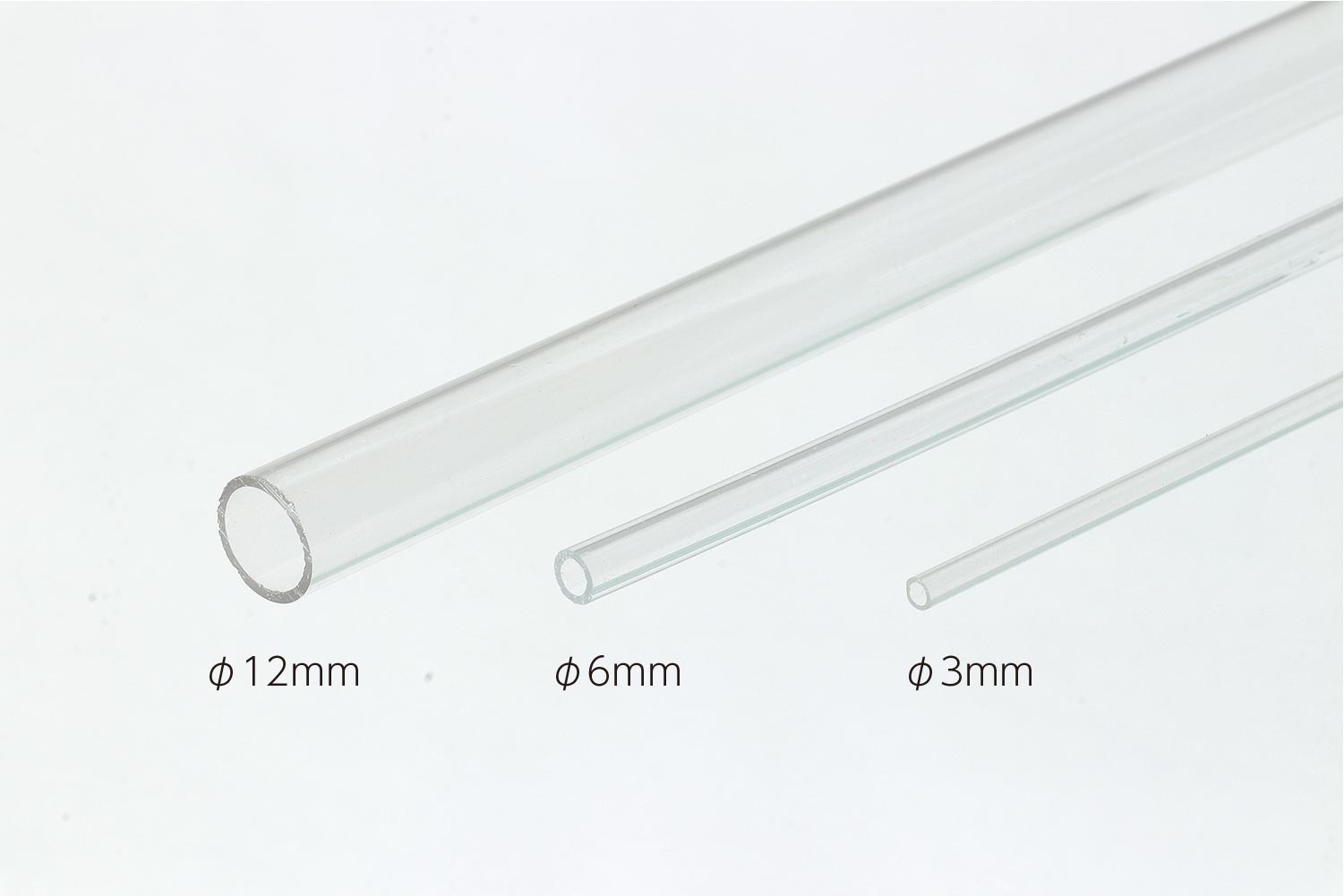 透明アクリルパイプ φ12x500mm 5本組【アーテック】