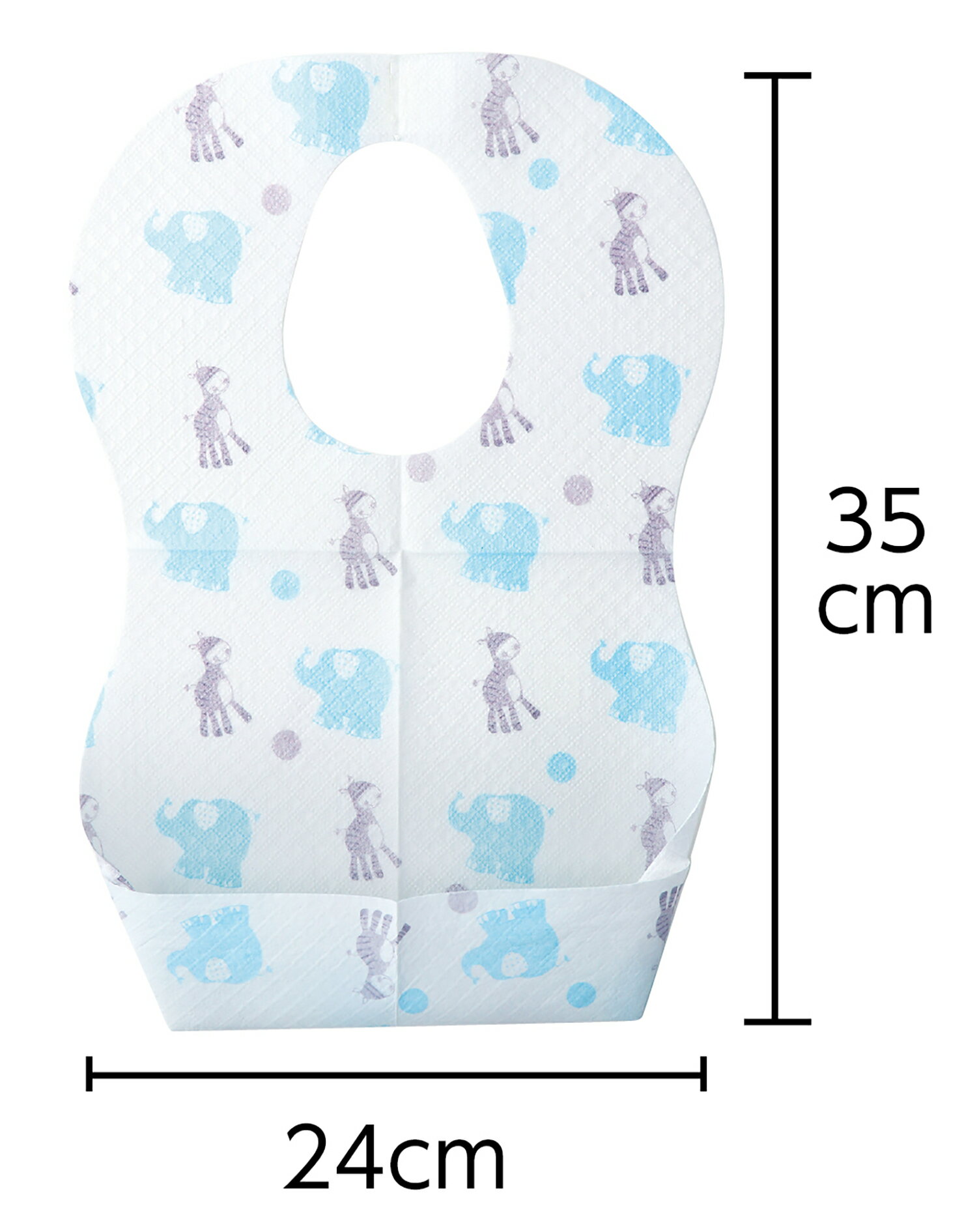 オフィス　ユーの乳児用不織布まえかけ(5枚入)【アーテック】｜アングル2