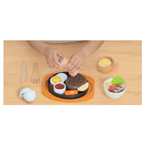 はじめてのおままごと　ハンバーグセットG05-1232【ウッディプッディ】 2
