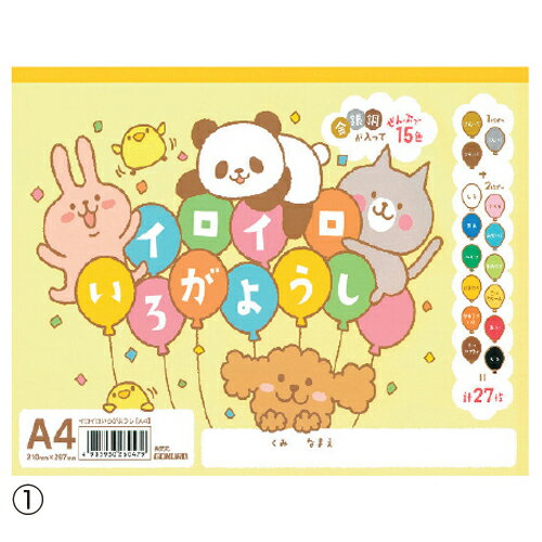 【ゆうパケット対応可】イロイロいろがようし　(1)A4TIA4【ゴークラ】