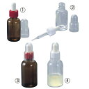 スポイト瓶 丸型 (1)30ml 茶11310301(4)