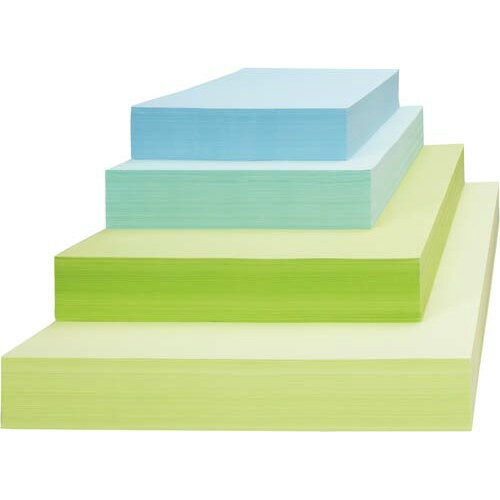 マルチカラーペーパー A3 ライトグリーン500枚5018-5696【カウネット】