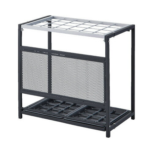 折りたたみ式傘立て前面パネルN　24本用KLFHL535BK24N【T．K．M】