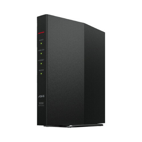 Wi−Fi 6対応ルーター スタンダード ブラックWSR-3000AX4P-BK【BUFFALO】