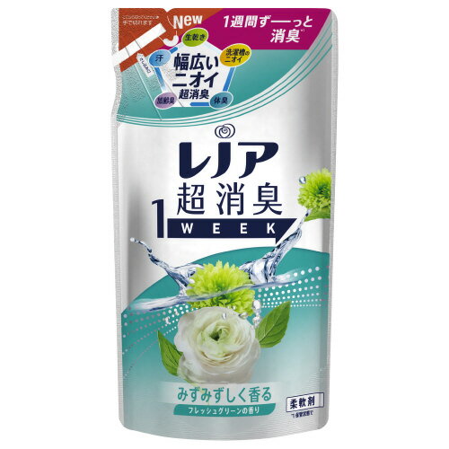 ●容量／370ml●成分／界面活性剤、安定化剤、香料●種別／詰替用●香り／フレッシュグリーン●仕様／柔軟剤k2086-5887