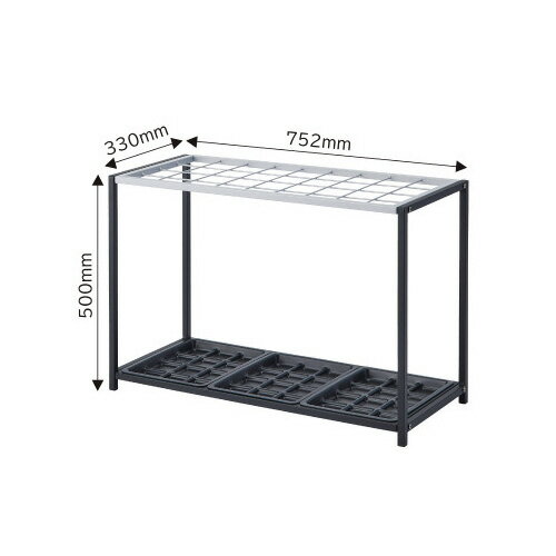 スタンダード傘立てラックN　36本用KLFM7353BK36【T．K．M】