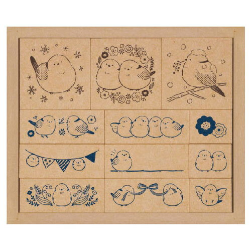 はんこセット シマエナガSOH-009【ビバリー】