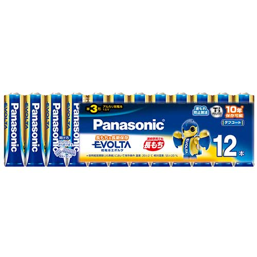 【ゆうパケット対応可】エボルタ乾電池 単3 12本 LR6EJ/12SWLR6EJ/12SW【Panasonic】