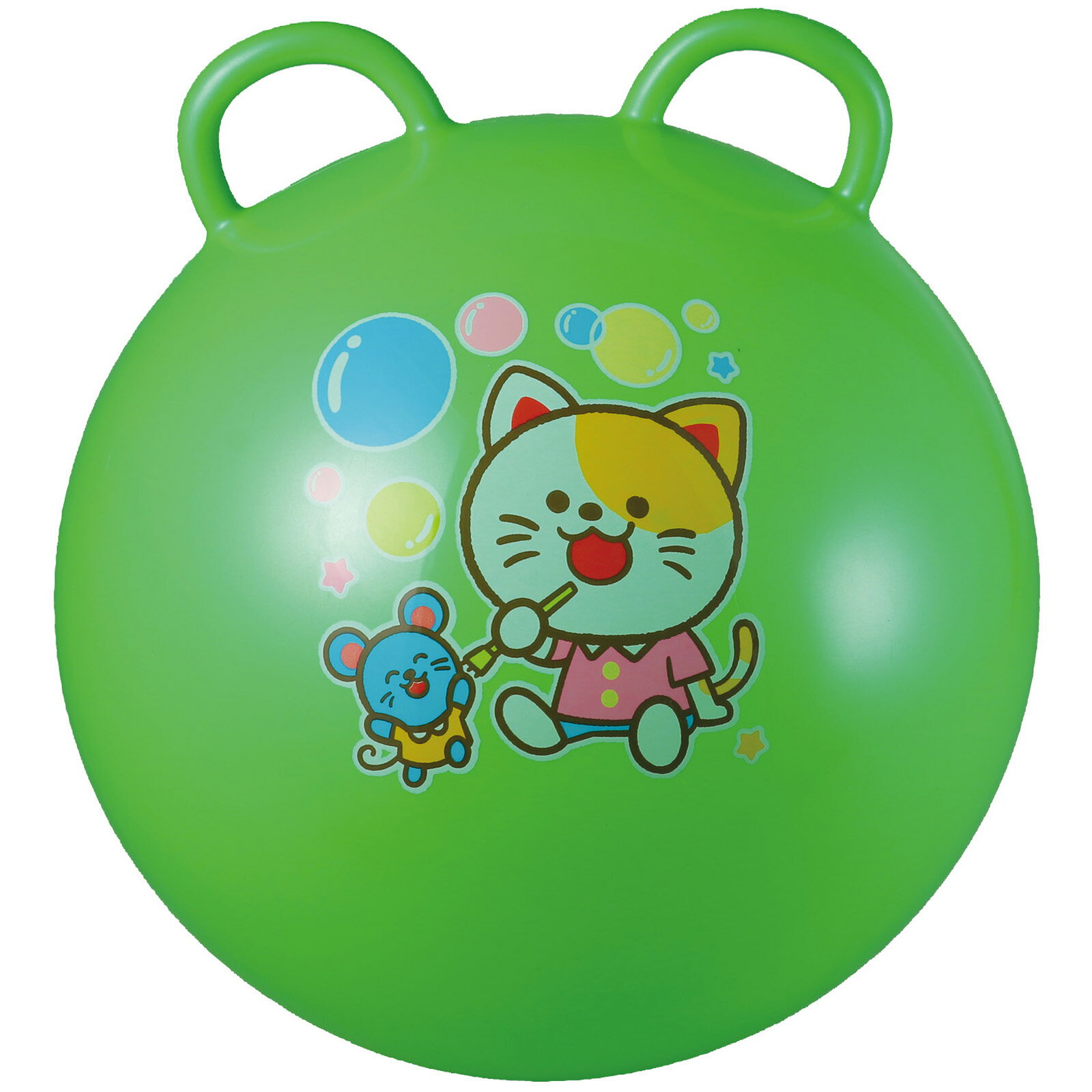 カラフルでかわいいイラストのジャンプボールです。ジャンプしながら遊ぶことで、バランス感覚や体幹を自然に鍛えることができます。耐荷重100kgなので、多くの方に安心してお使いいただけます。取っ手付きで乗りやすく、幼稚園や保育園の備品はもちろん...