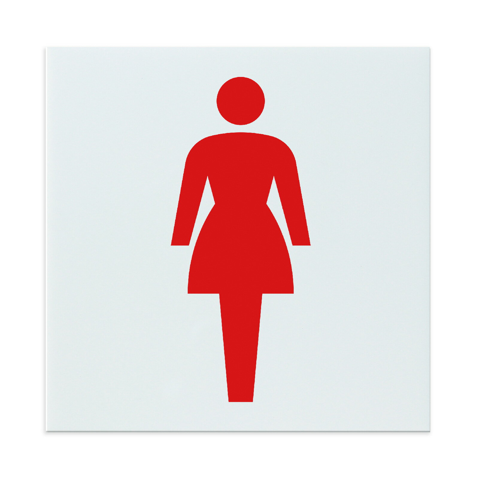 【ゆうパケット対応可】アクリル室名札 女子トイレ 150×150×3mm【アーテック】