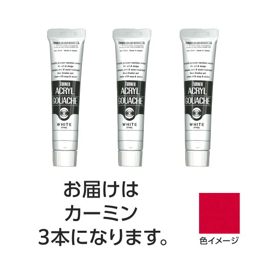 【ゆうパケット対応可】ターナー アクリルガッシュ 20ml 22カーミン 3個【ターナー色彩】 【ゆうパケット対応可】ターナー アクリルガッシュ 20ml 22カーミン 3個【ターナー色彩】
