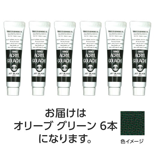 ターナー アクリルガッシュ 11ml 46オリーブグリーン 6個【ターナー色彩】 ターナー アクリルガッシュ 11ml 46オリーブグリーン 6個【ターナー色彩】