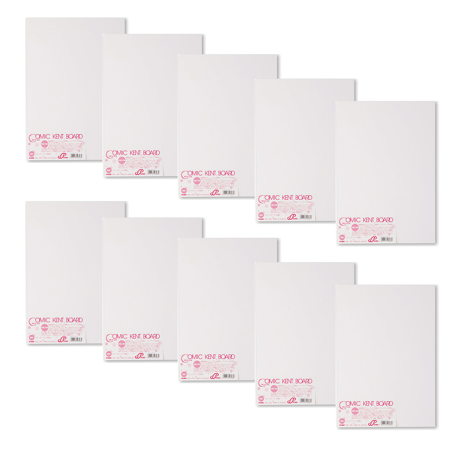【ゆうパケット対応可】ミューズコミックケント ボ-ド MCK-A4 10個【ミューズ】