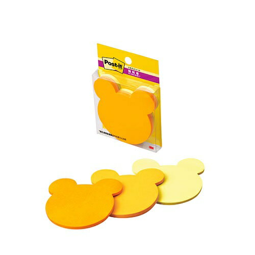 ●入数：3個 ●本体サイズ：幅70×奥行13×高さ100mm ●重量：40g ●形：クマ●1個枚数：30枚 ●材質：紙本体色(軸色)：バイタルオレンジ，ビビットイエロー，イエローo12552