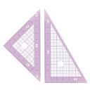 【ゆうパケット対応可】 マカロン三角定規10cm カシスMT-4CA【西敬】
