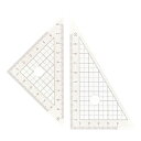 【ゆうパケット対応可】 マカロン三角定規10cm バニラMT-4VA【西敬】