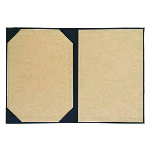 証書ファイル布 紺 A3判 Aタイプ9322-01【美濃商会】