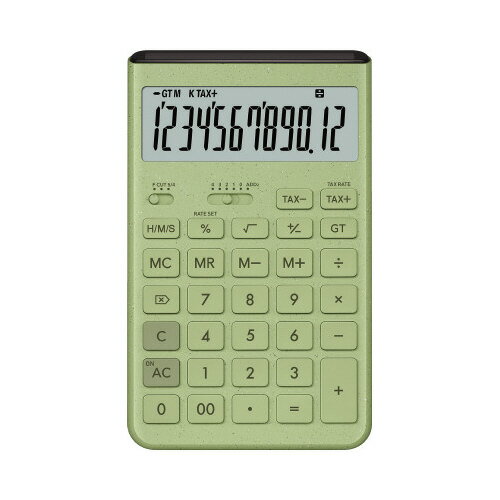 【ゆうパケット対応可】カシオ　電卓　JT−200T　GN−N（グリーン）　1個JT-200T-GN-N【カシオ計算機】