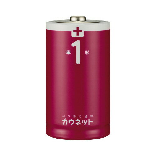 パ）アルカリ乾電池　エコノミータイプ　単1形　10本×5　1セット（10本入×5）8459-1227【カウネット】