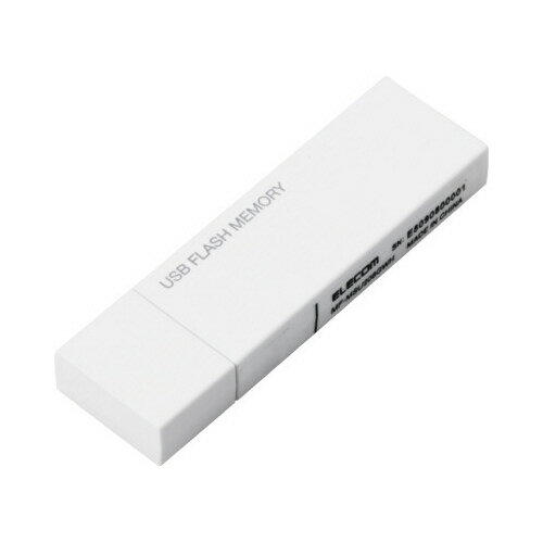 【ゆうパケット対応可】キャップ式USBメモリ　USB2．0　16GB　ホワイト　1個MF-MSU2B16GWH【エレコム】